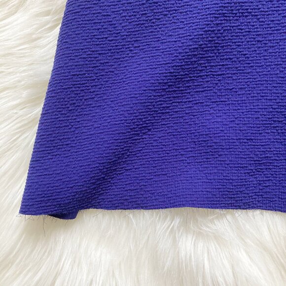 Aritzia Wilfred Le Fou Cobalt Blue Trompette Silk Crepe Raw Hem Mini Dress - Picture 4 of 8